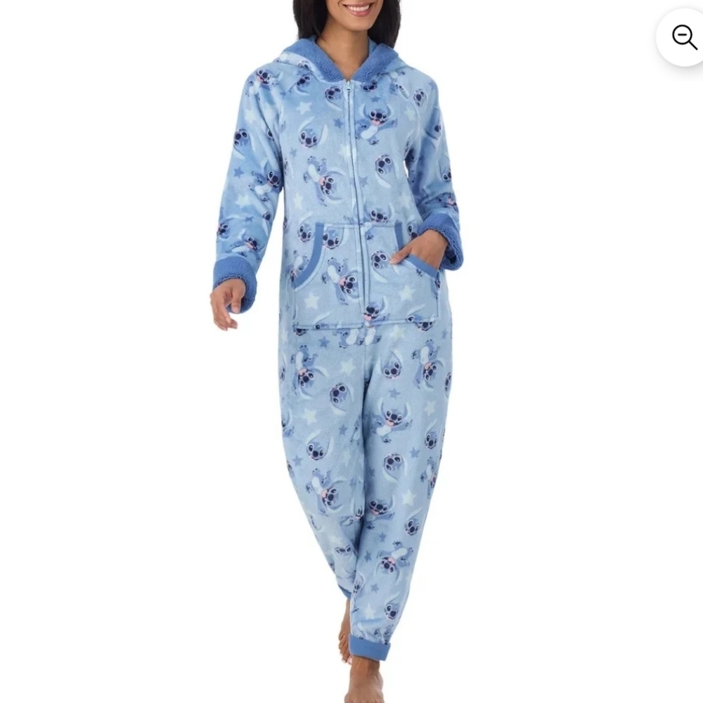 Disney Stitch Blue Women's One Piece Pajama
